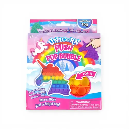 Push Pop Bubble Fidget Toy - Unicorn 21cm thumbnail