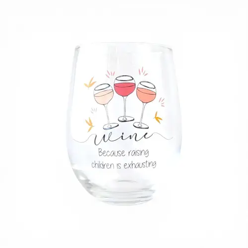 Stemless Wine Glass 'Raising Children'