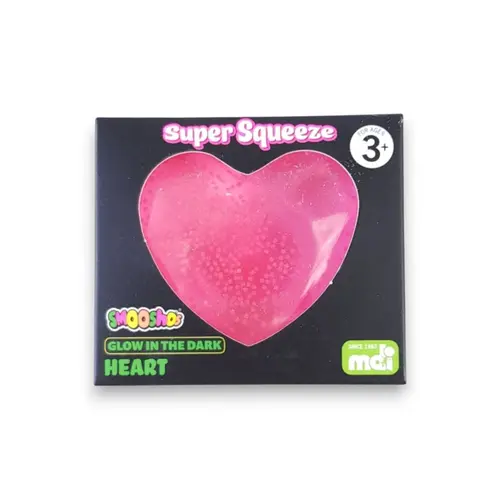 Smooshos Super Squeeze Glow in the Dark Heart 3+