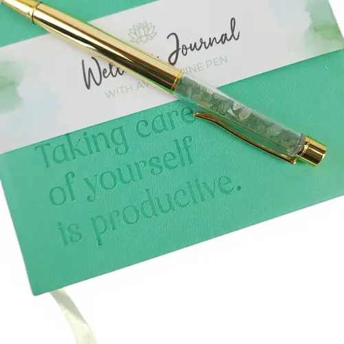 1. Journal - Wellness Journal with Aventurine Pen thumbnail