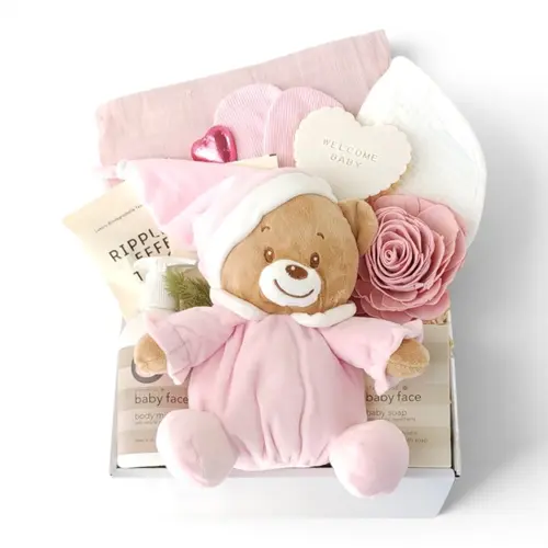 Dream Cuddles Teddy Gift Box - Pink thumbnail