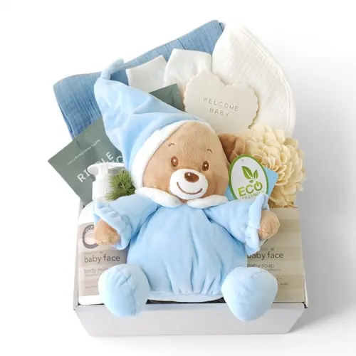 Dream Cuddles Teddy Gift Box - Blue thumbnail