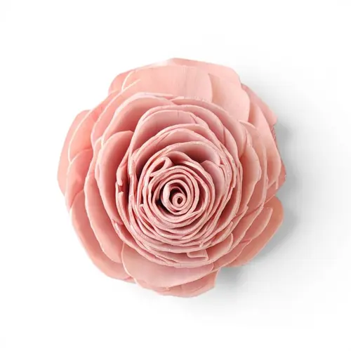 Flower - Carved Vanilla Rose Dusty Pink