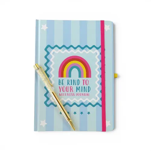 Journal - Be Kind to Your Mind, with Citrine Pen