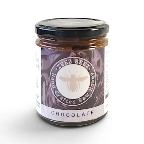 Zeez Beez Chocolate Creamed Raw Honey 300g
