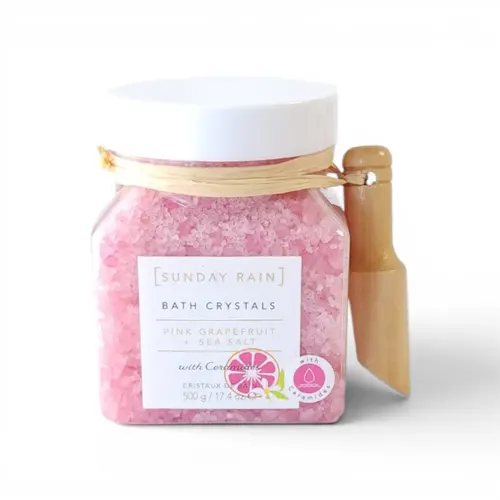 Sunday Rain Pink Grapefruit & Sea Salt Bath Salts 500g Sunday Rain Pink Grapefruit & Sea Salt Bath Salts 500g