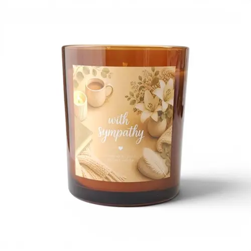 Candle - With Sympathy Cinnamon & Vanilla Soy Wax Candle Jar