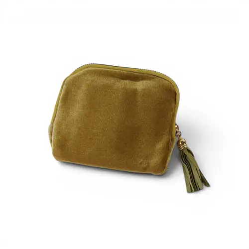 2. Coin Purse with Tassels Pink / Mustard thumbnail