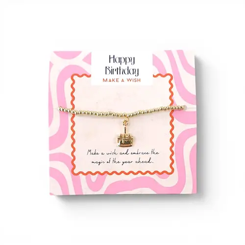 Bracelet - Happy Birthday Cake