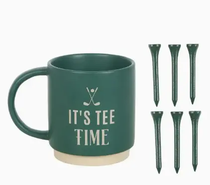 1. Mug - 'It's Tee Time' With Golf Tees thumbnail