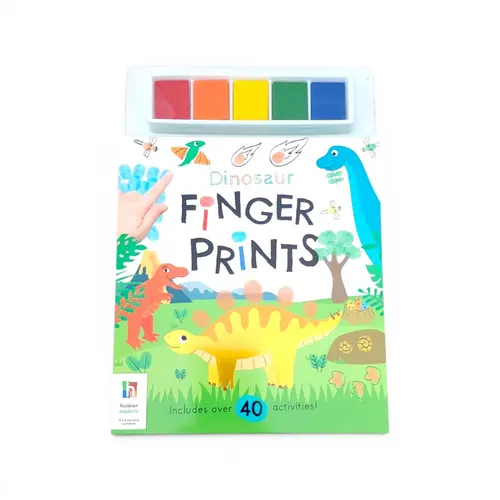 Fingerprint Fun Art Activity Book - Dinosaur Fingerprint Fun Art Activity Book - Dinosaur